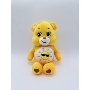 Care Bears Yellow Sunshine Bear Stuffed Bean Plush Sun w Sunglasses 10” 2020